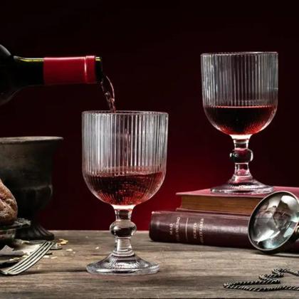 Imagem de Jogo Taças De Vidro Com Relevo 6 peças 270ml