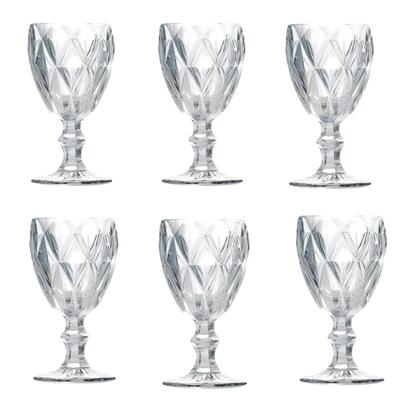 Jogo Taças Transparentes 6 Unidades Cristal Suco Agua Vidro Transparência Impecável - Mega Prime Imagem de Jogo Taças Transparentes 6 Unidades Cristal Suco Agua Vidro Transparência Impecável