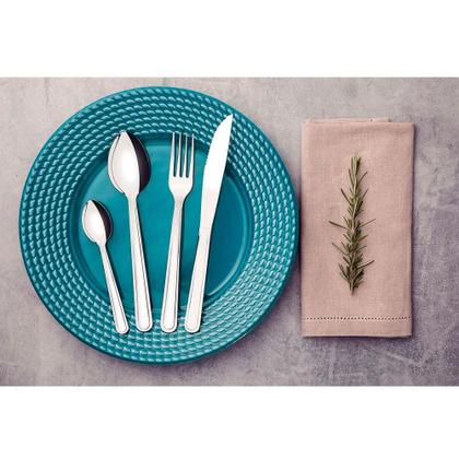 Imagem de Jogo Talheres Faqueiro Tramontina Aço Inox 24 Peças Búzios