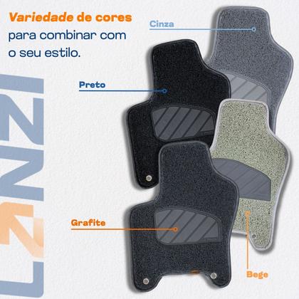 Imagem de Jogo Tapete Automotivo Capacho Polo 2018 2019 Original Lanzi Premium Inteiriço 3 Pçs Preto