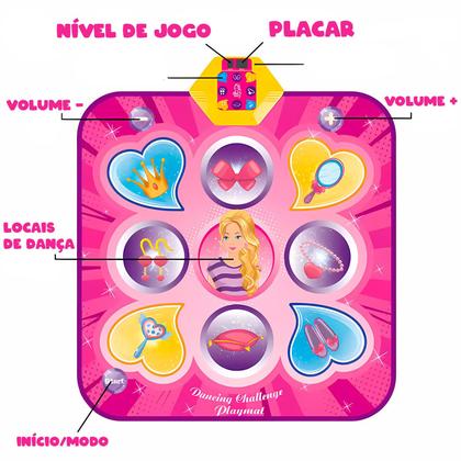 Imagem de Jogo Tapete De Dança Musical Com Pontuação Eletrônica Luzes Interativas 7 Níveis