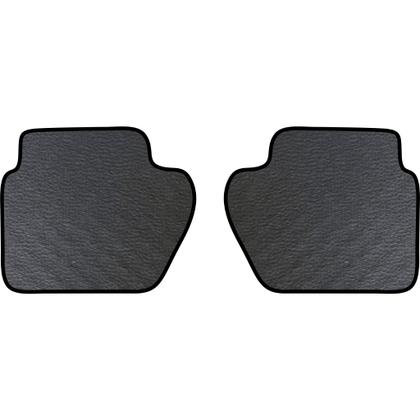 Imagem de Jogo tapete emborrachado com acabamento em sintético preto espcífico presonalizado com o nome do carro ford ka  15 a 21