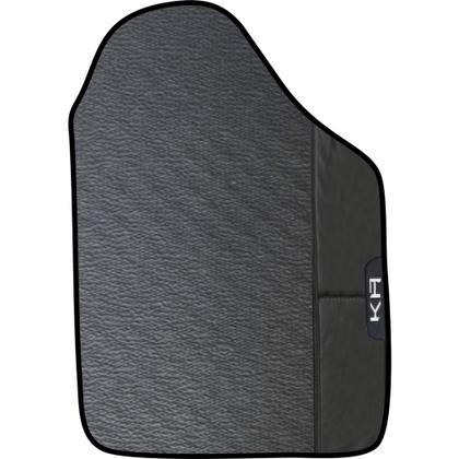 Imagem de Jogo tapete emborrachado com acabamento em sintético preto espcífico presonalizado com o nome do carro ford ka  15 a 21