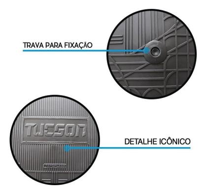Imagem de Jogo Tapete Interno Reforçado Hyundai Tucson 2006 A 2016