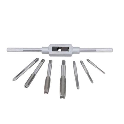 Imagem de Jogo tarracha macho cossinete madeira aluminio pente abre kit rosca completo 8 peças