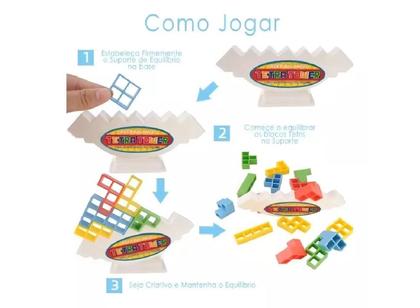 Imagem de Jogo Tetra Tower Bloco De Encaixe Equilibrio Estratégia
