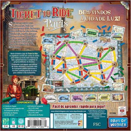 Imagem de Jogo - Ticket to Ride Paris Galápagos Jogos