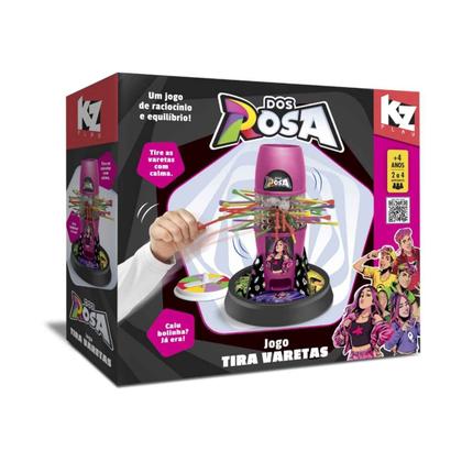 Imagem de Jogo Tira Varetas Dos Rosa Original Kz Play, Elka Plásticos, Crianças +4 Anos 2 à 4 Jogadores