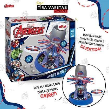 Imagem de Jogo Tira Varetas Marvel Avengers 1215 - Elka