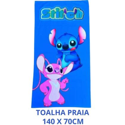 Imagem de Jogo Toalha Com Chaveiro 3D Stitch