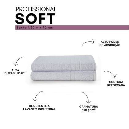 Imagem de Jogo Toalha de Banho Branco Profissional Hotelaria e Pousada