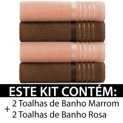 Imagem de Jogo Toalhas 4 Peças - Banho Algodão Fio Open End Otto Karsten - Emcompre
