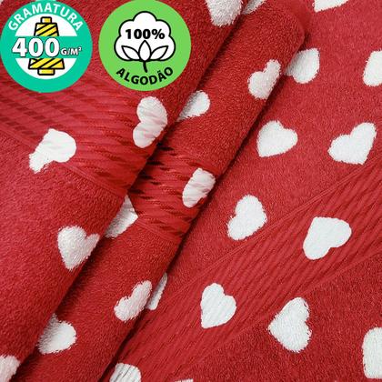 Imagem de Jogo Toalhas 4 Peças Banho e Rosto 100% Algodão Prisma Lisa Dohler