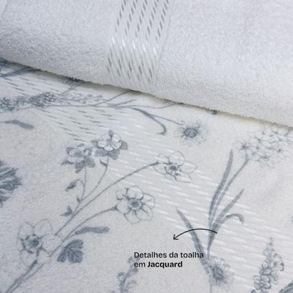 Imagem de Jogo Toalhas 4 Peças Banho e Rosto 100% Algodão Prisma Lisa Dohler