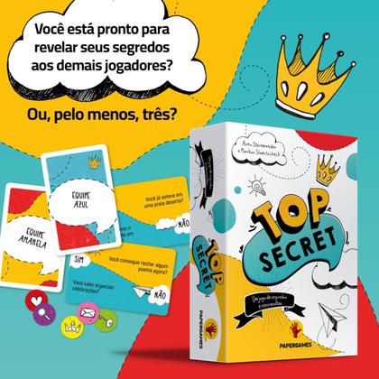 Imagem de Jogo Top Secret  Segredos, Estratégia e Diversão em Grupo