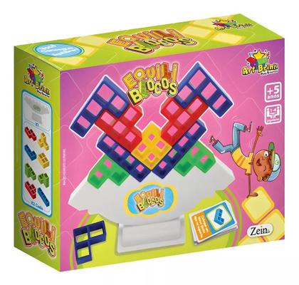Imagem de Jogo Torre De Equilíbrio Blocos Tetris Diversão Garantida