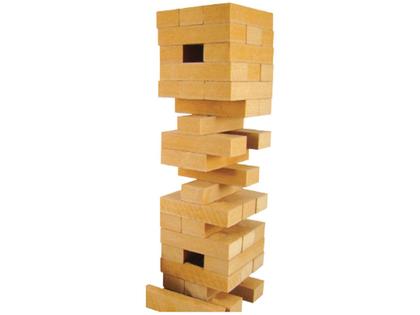 Imagem de Jogo Torre Equilíbrio De Mesa Caiu Perdeu Em Madeira Mdf