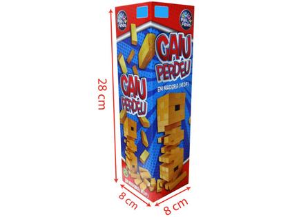 Imagem de Jogo Torre Equilíbrio De Mesa Caiu Perdeu Em Madeira Mdf