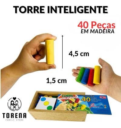 Imagem de Jogo Torre Inteligente Brinquedo Educativo Pedagógico Lúdico