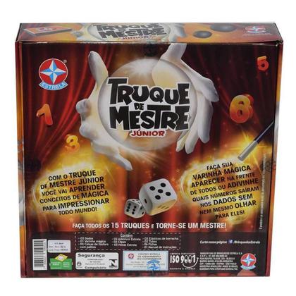 Imagem de Jogo Truque De Mestre Júnior Brinquedo Infantil 15 Mágicas