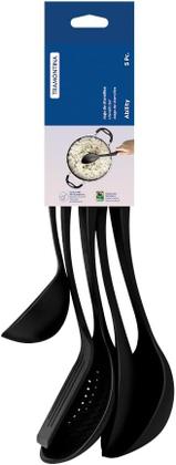 Imagem de Jogo utensilio nylon 5 peças ability preto tramontina