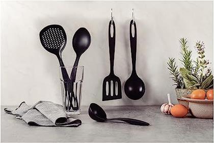 Imagem de Jogo utensilio nylon 5 peças ability preto tramontina