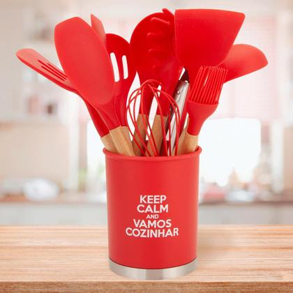 Imagem de Jogo Utensílios Silicone 13 Peças Cozinha Material Resistente