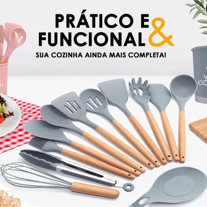 Imagem de Jogo Utensílios Silicone 13 Peças Cozinha Material Resistente