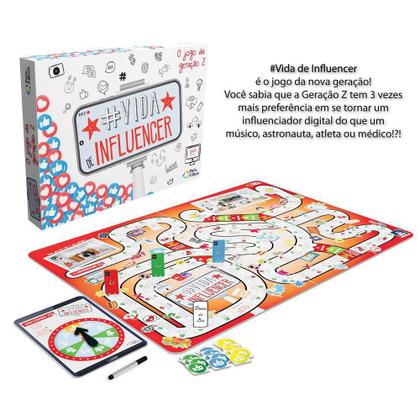 Imagem de Jogo Vida De Influencer - Jogo De Tabuleiro - Pais E Filhos