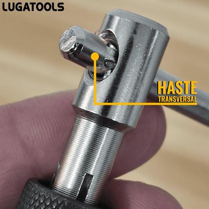 Imagem de Jogo Vira Macho Tipo T Ferramenta De Rosqueamento Manual De Rosca M3M8 Bricolage