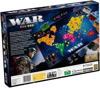 Imagem de Jogo War O Jogo da Estratégia com Nova Regra para Equipes