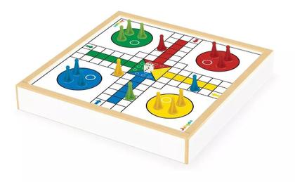 Imagem de Jogo Xadrez Ludo Dama Trilha De Madeira 6 em 1 Junges 716