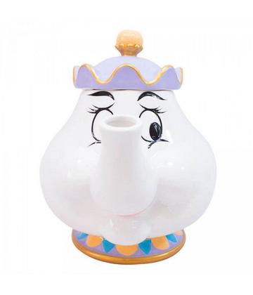 Imagem de Jogo Xícara 200ml Chip e Bule 1000ml Madame Samovar Bela E A Fera - Disney