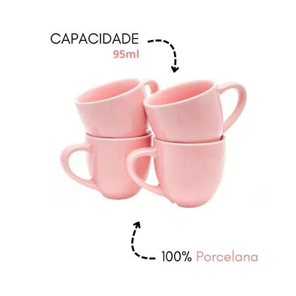 Imagem de Jogo Xícara Café Espresso Com Pires de Madeira 12 peças