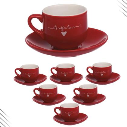 Imagem de Jogo xicara  café lamour 90ml porcelana com 12 peças