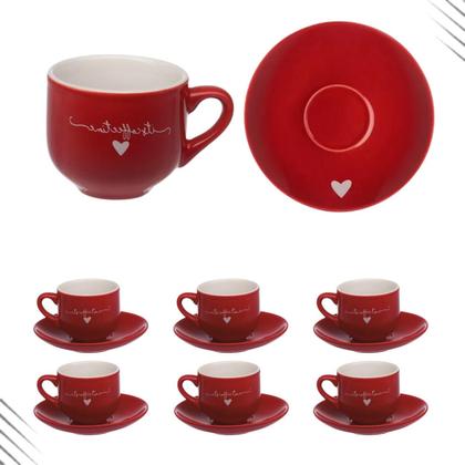 Imagem de Jogo xicara  café lamour 90ml porcelana com 12 peças