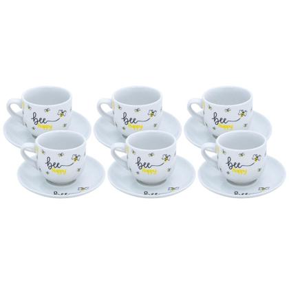 Imagem de Jogo Xícara Com Pires Bee Happy Honey Café Da Manhã Chá 90ml