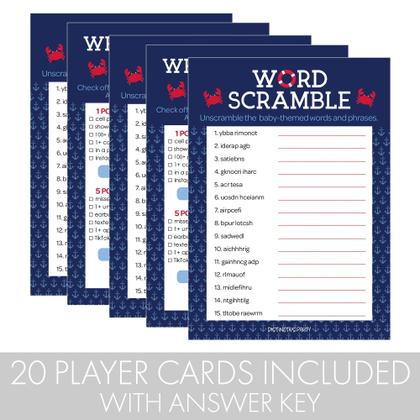 Imagem de Jogos de chá de bebê DISTINCTIVS Ahoy It's a Boy Nautical