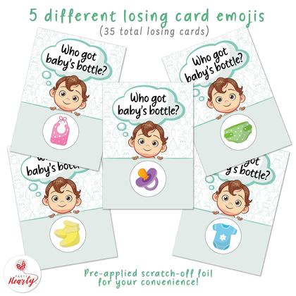 Imagem de Jogos de chá de bebê Party Hearty 40 Emoji Scratch Off Tickets
