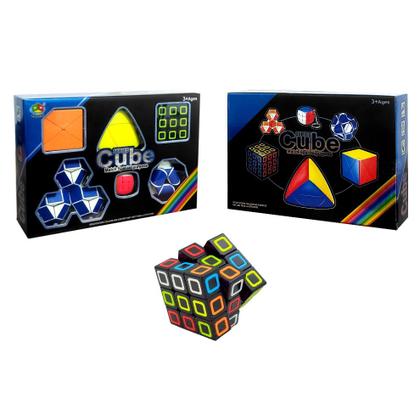 Imagem de Jogos de Raciocínio Cubo Mágico Snake Cube kit com 6 desafios diferentes