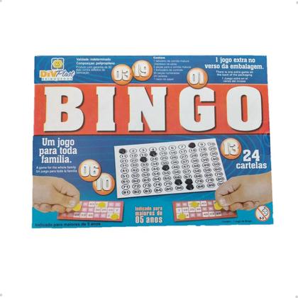 Imagem de Jogos de Tabuleiro Jogo Bingo Divertido Família Divplast Ref 03