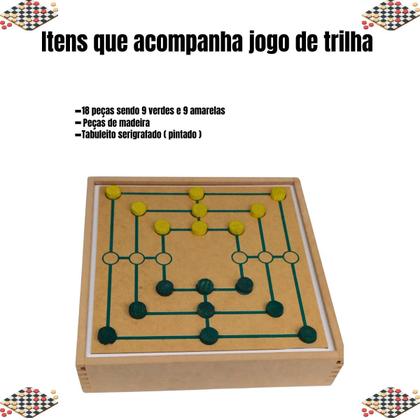 Imagem de Jogos de Tabuleiros 5 em 1 Dama Xadrez Ludo Jogo Da Velha Trilha