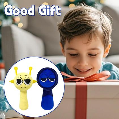 Imagem de Jogos de terror Sprunki de pelúcia para crianças adultas azul+amarelo