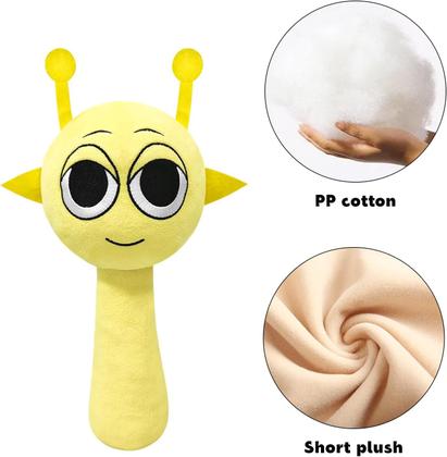 Imagem de Jogos de terror Sprunki de pelúcia para crianças adultas azul+amarelo