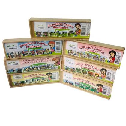 Imagem de Jogos Educativos Conjunto 7 Sequência Lógicas P/ Raciocínio