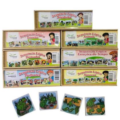 Imagem de Jogos Educativos Conjunto 7 Sequência Lógicas P/ Raciocínio