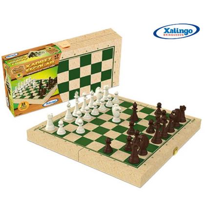 Imagem de Jogos Tradicionais em Madeira Xadrez Escolar Xalingo - 60087