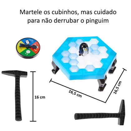 Imagem de Joguinho para Família Pinguim Numa Fria Quebra Gelo Infantil