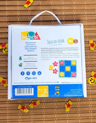 Imagem de Joguinhos de Bolsa Jogo da Velha Babebi Brinquedo Infantil Recreativo
