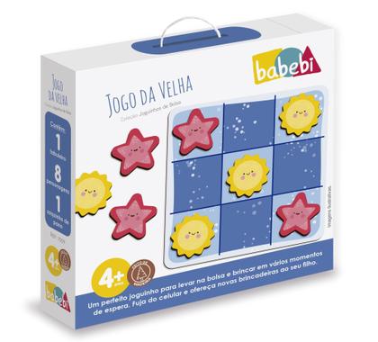 Imagem de Joguinhos de Bolsa Jogo da Velha Babebi Brinquedo Infantil Recreativo